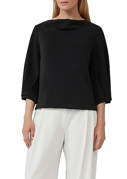 s.Oliver BLACK LABEL Sweatshirt mit Wasserfall Ausschnitt günstig online kaufen