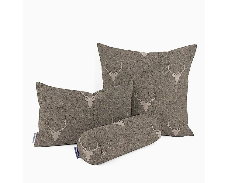 SCHÖNER LEBEN. Dekokissen SCHÖNER LEBEN. Kissenhülle Jacquard Hirsch Geweih günstig online kaufen