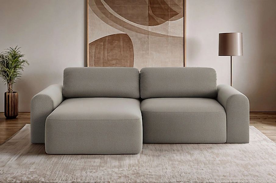 OTTO home Ecksofa »LEOO universell Schlafsofa mit Bettkasten, Maße B/T/H: 2 günstig online kaufen