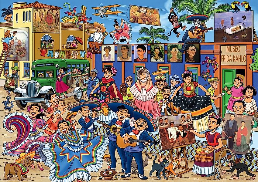 Goliath B.V. Puzzle That´s Life: Frida Kahlo, Puzzleteile günstig online kaufen