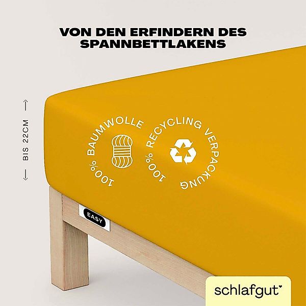 Schlafgut Spannbettlaken EASY aus 100% Baumwolle, günstig online kaufen