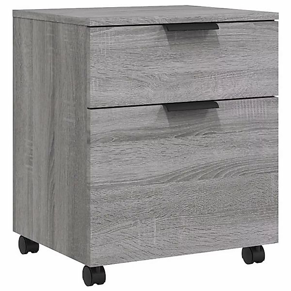 Vidaxl Mobiler Aktenschrank Mit Rollen Grau Sonoma 45x38x54 Cm günstig online kaufen