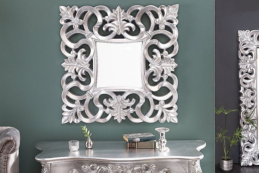 riess-ambiente Wandspiegel VENICE 75x75cm silber (Einzelartikel, 1-St), Woh günstig online kaufen