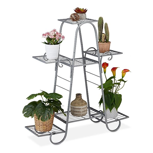 relaxdays Blumenständer Blumentreppe mit 7 Ebenen, günstig online kaufen