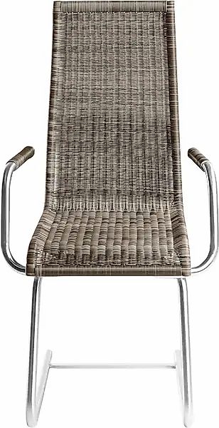 WK WOHNEN Freischwinger »WK 7401« () Rundrohrgestell in Edelstahloptik, Vol günstig online kaufen