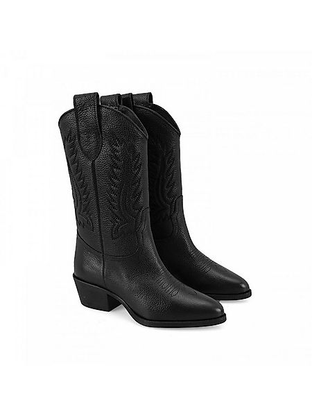 Desa Damen-Lederstiefel – 5 cm Absatz, zum Hineinschlüpfen, atmungsaktiv St günstig online kaufen