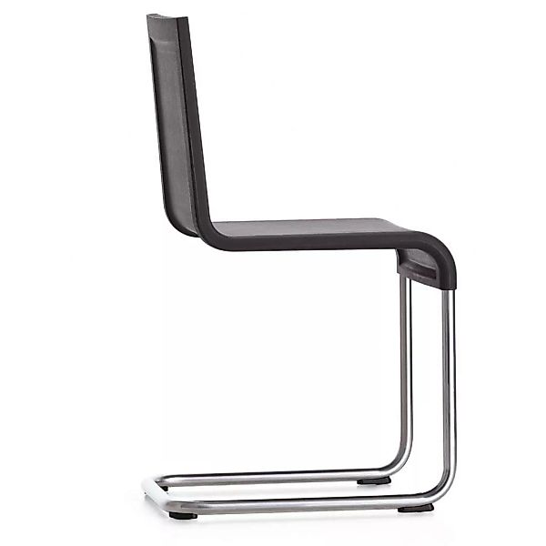 Vitra - .05 Stuhl nicht stapelbar - schwarz/Gestell Edelstahl günstig online kaufen