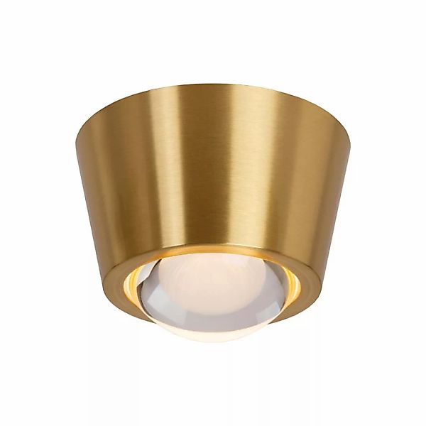 LED Deckenleuchte Rigon in Gold-matt und Transparent 7W 330lm günstig online kaufen