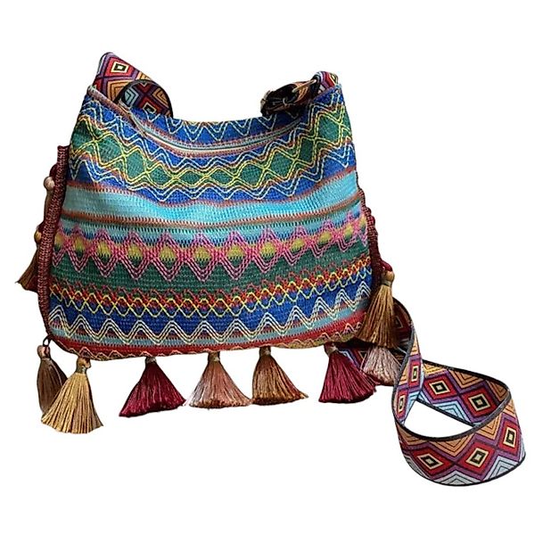 KARMA Umhängetasche Boho Handtasche Damen bunt günstig online kaufen