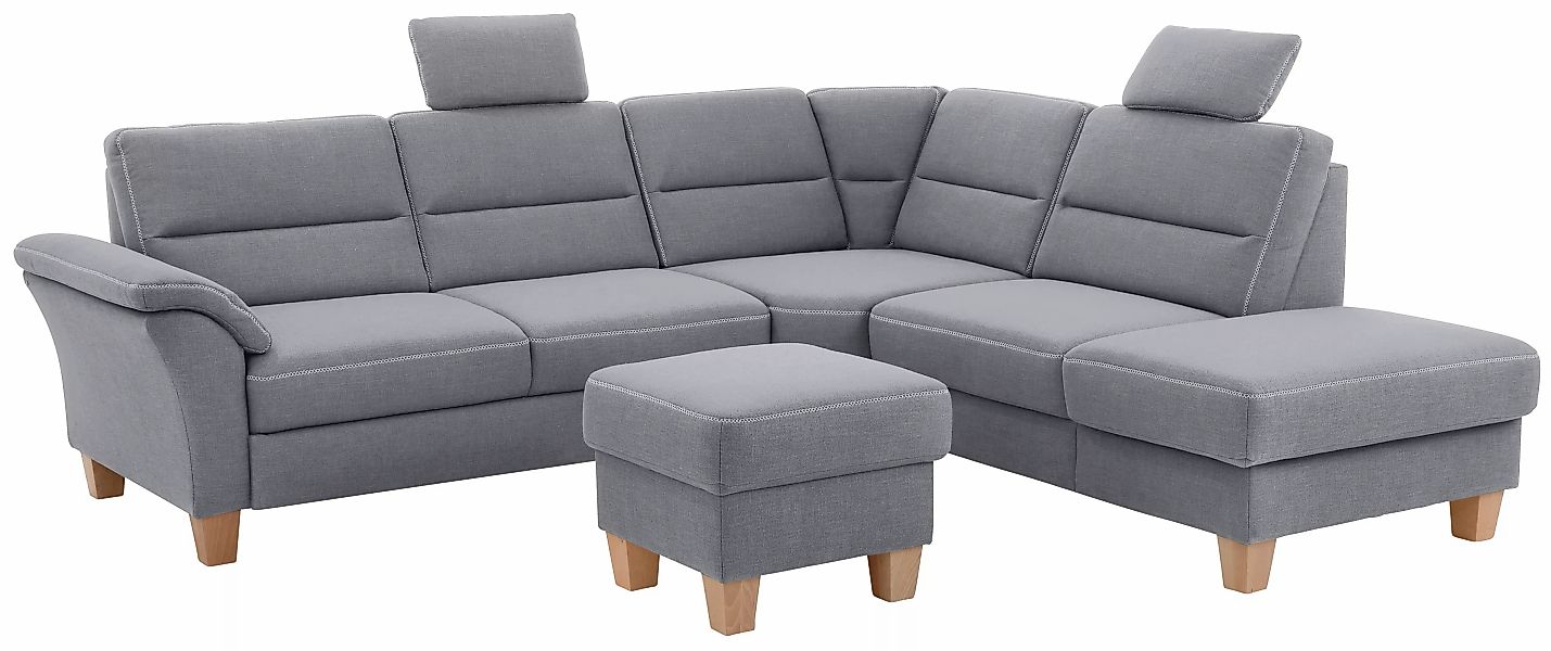 Home affaire Ecksofa »Soleo L-Form«, komfortabel durch Trapezecke mit Relax günstig online kaufen
