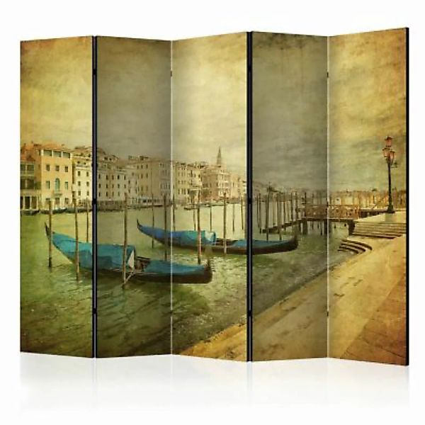 artgeist Paravent Grand Canal, Venice (Vintage) II [Room Dividers] sand Gr. günstig online kaufen
