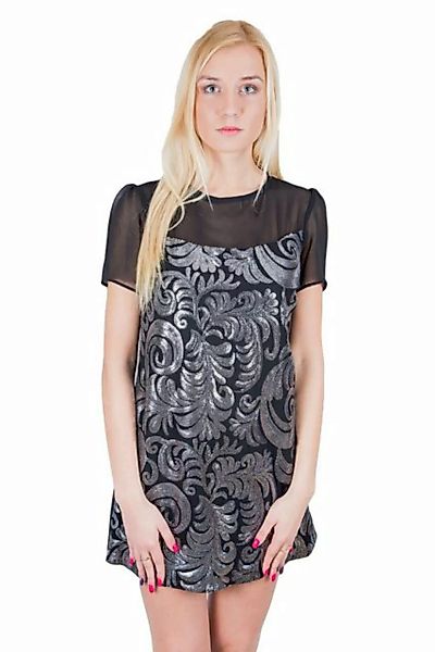 Sarcia.eu Minikleid John Zack schwarzes Mini-Kleid Chiffon - Pailletten XL günstig online kaufen
