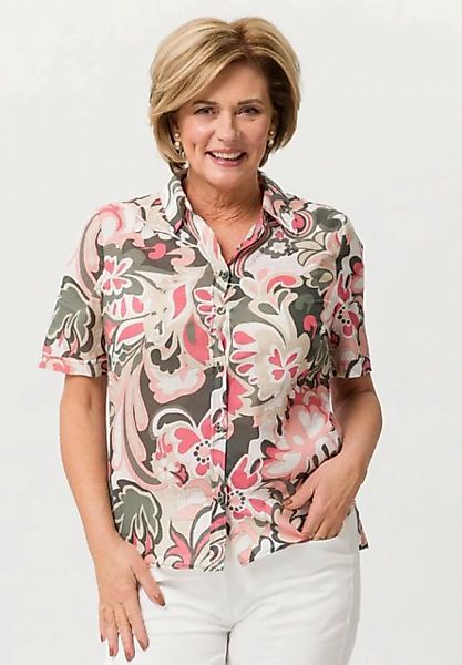 FRANK WALDER Hemdbluse mit floralem Print günstig online kaufen