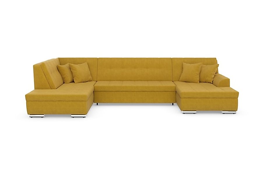 DOMO collection Wohnlandschaft »Treviso incl. Zierkissen, moderne Steppung, günstig online kaufen