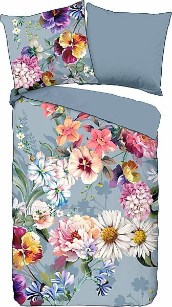 Descanso "Novara" 2 Stk. Baumwolle, Satin, 135x200, Biese, Reißverschluss, günstig online kaufen