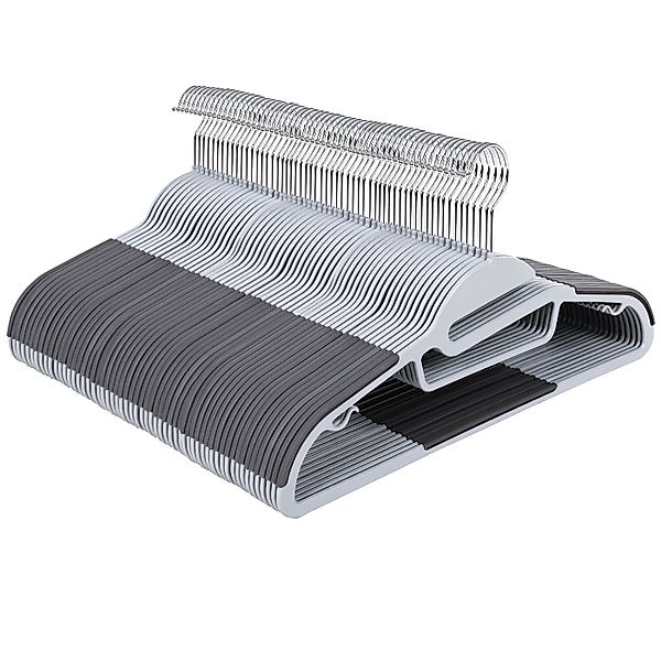 SONGMICS Kleiderbügel Kunststoff, 0,5 cm dick, um 360° drehbarer Haken, (50 günstig online kaufen