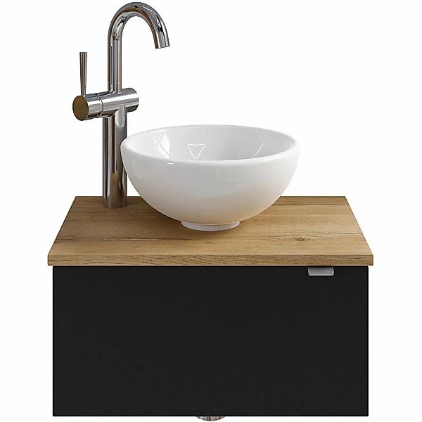Pelipal Einzelwaschtisch Serie 6915 51 cm Schwarz mit Softclose günstig online kaufen