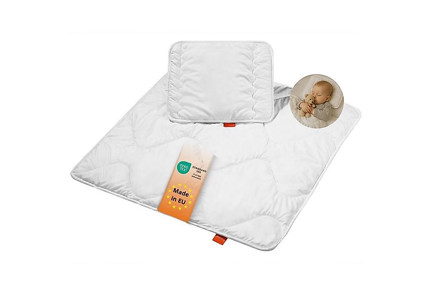 sleepling Kinderbettdecke + Microfaserkissen Babybetten Set, Bettdecke 100 günstig online kaufen