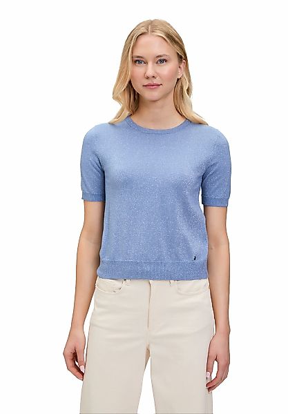 Betty&Co Kurzarmshirt "Betty & Co Damen Feinstrickpullover mit Lurexfaden", günstig online kaufen