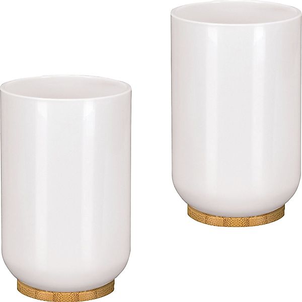 Kleine Wolke Badaccessoire-Set Zahnputzbecher "Timber" 2er-Pack, günstig online kaufen