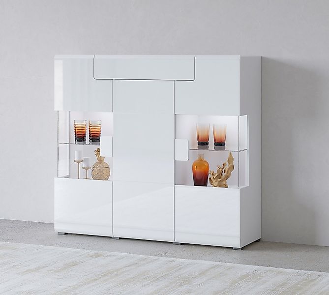 OTTO home Highboard Toledo,Breite 147,5cm,trendige Hochkommode mit 3Türen u günstig online kaufen