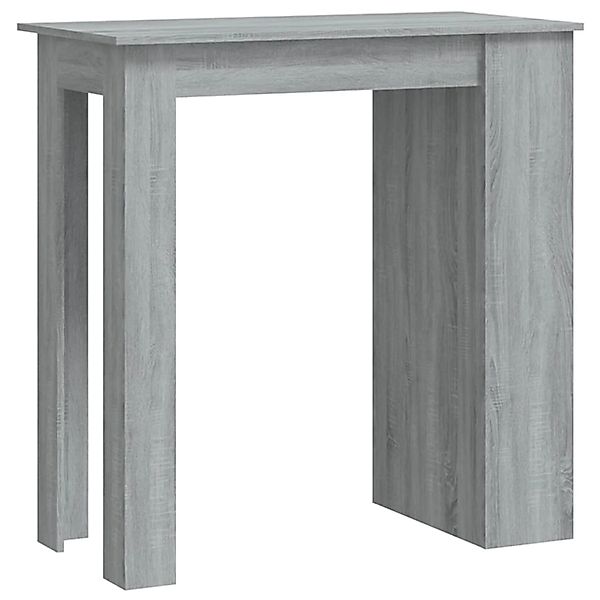 vidaXL Bartisch mit Regal Grau Sonoma 102x50x103,5cm Holzwerkstoff günstig online kaufen