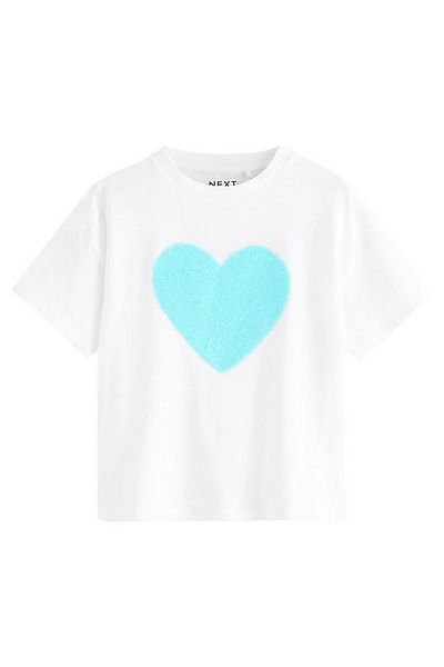 Next Paillettenshirt T-Shirt mit Animalprint-Paillettenherz (1-tlg) günstig online kaufen