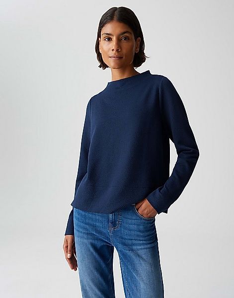 OPUS Sweatshirt GLUME STRUCTURE mit Struktur Funnel Neck, weicher Griff, 3- günstig online kaufen