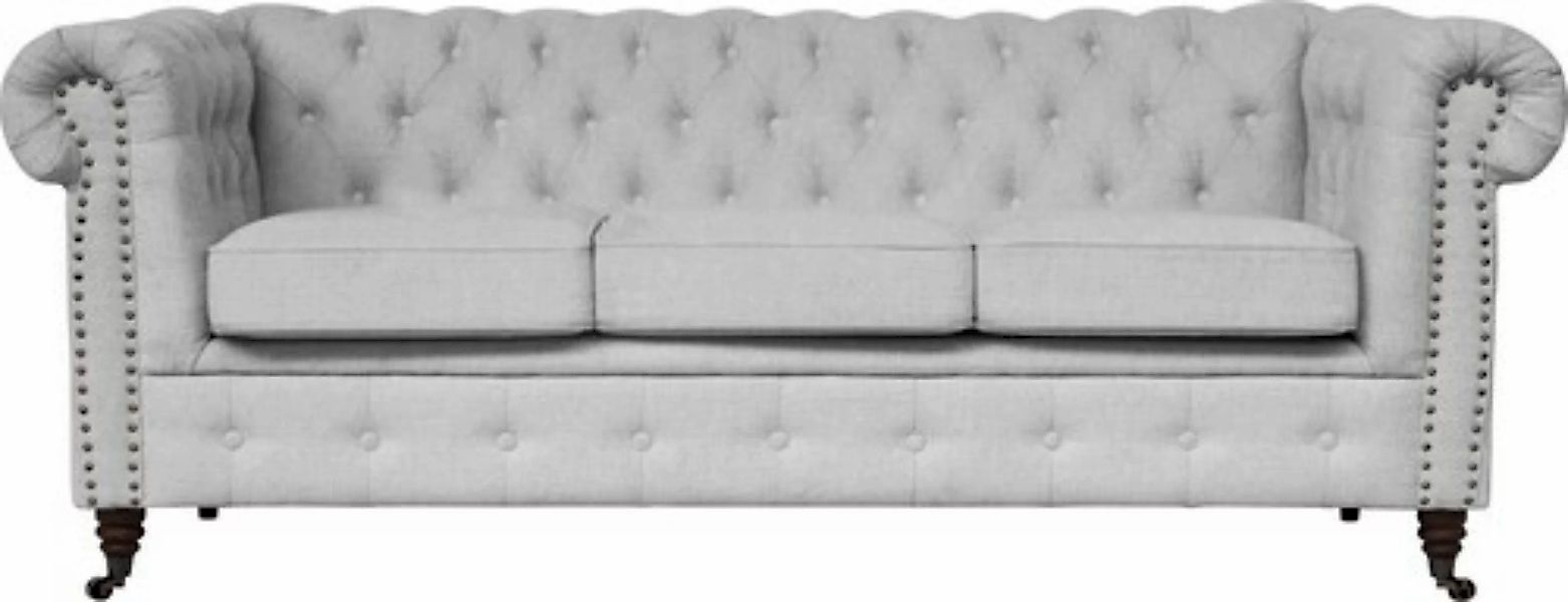 Home affaire Chesterfield-Sofa "Aarburg", aufwändige Knopfheftung und Ziern günstig online kaufen