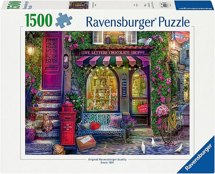 Ravensburger Puzzle Liebesbriefe und Schokolade, 1500 günstig online kaufen