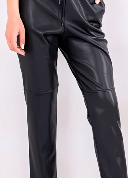 fashionshowcase Lederimitathose Damen Hose in Lederoptik günstig online kaufen