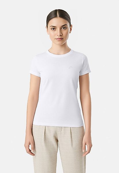 BOSS ORANGE T-Shirt Esogo Premium Damenmode mit Rundhals, Strassapplikation günstig online kaufen