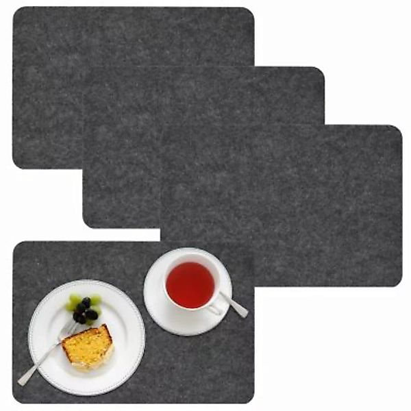 Dune Design® Tischset Filz grau 4er Set 43x30 cm günstig online kaufen