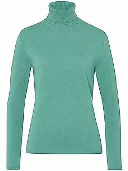 Rollkragen-Pullover aus Schurwolle und Kaschmir include grün günstig online kaufen