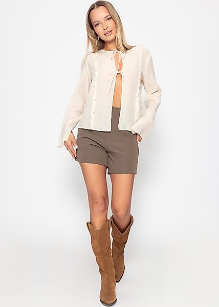 SASSYCLASSY Langarmbluse Feminine Bluse Damen mit günstig online kaufen
