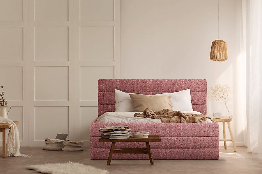 Home affaire Polsterbett "Merrit" Quernaht im Kopf- und Fußteil, in 5 Breit günstig online kaufen