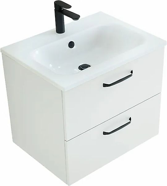 Saphir Badmöbel-Set »Quickset 500, Waschtischunterschrank mit Mineralmarmor günstig online kaufen