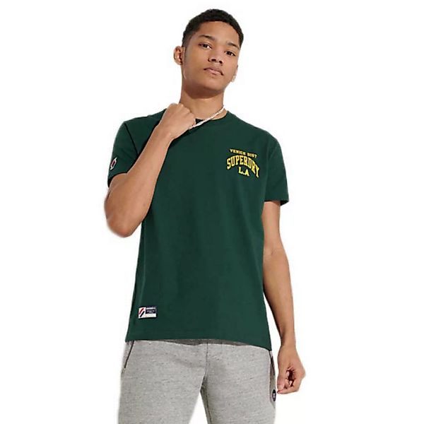 Superdry Varsity Arch Mini Kurzarm T-shirt XL Enamel Green günstig online kaufen