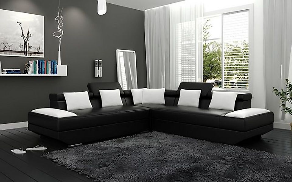 JVmoebel Ecksofa Wohnlandschaft Polster Ecke Eck Sofa Couch Garnitur Landsc günstig online kaufen