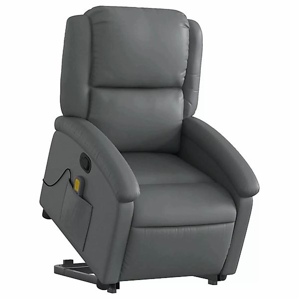 vidaXL Sessel Massagesessel mit Aufstehhilfe Grau günstig online kaufen