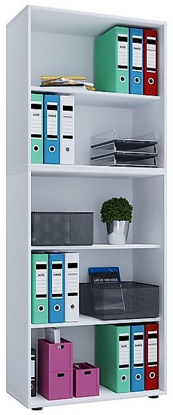 VCM Aktenregal Holz Büro Regal Bücher Ordner Aktenregal Lona 5f günstig online kaufen