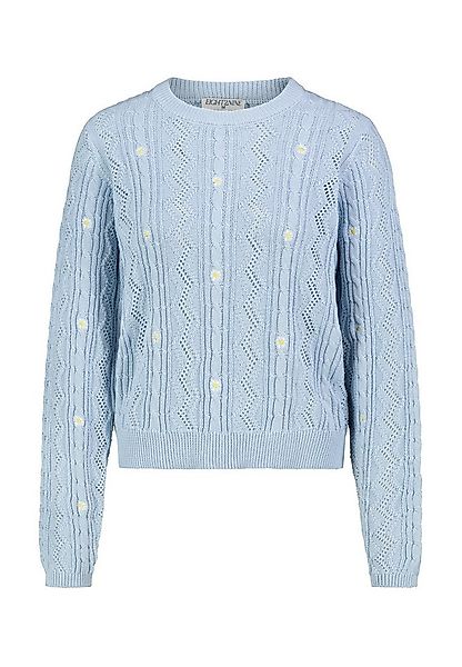 Eight2Nine Strickpullover Damen Strickpullover cropped mit verspielter Stic günstig online kaufen