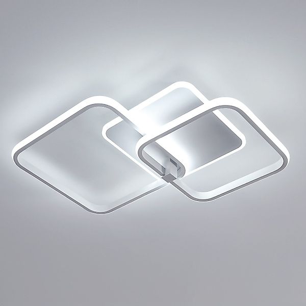 Goeco Deckenleuchte Quadratische LED Acryl-Deckenlampe, 52x38x9cm, günstig online kaufen