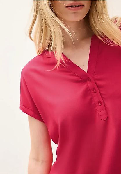 Blusenshirt in Unifarbe günstig online kaufen