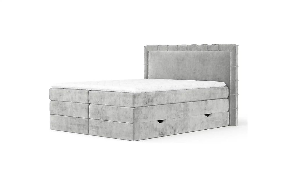 Boxspringbett mit Stauraum   ¦ grau ¦ Maße (cm): B: 187 H: 123 Betten > Kom günstig online kaufen