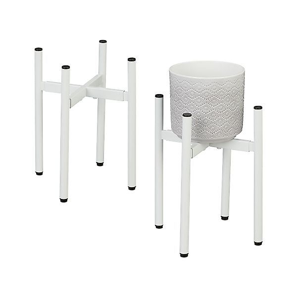 relaxdays Blumenständer Verstellbarer Pflanzenständer 2er Set, günstig online kaufen