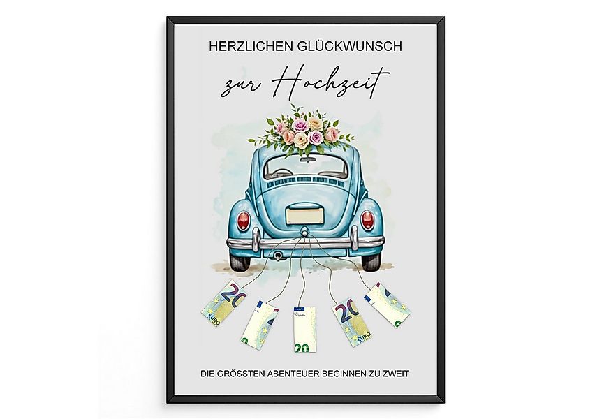 Tigerlino Poster Geldgeschenk Hochzeit Brautpaar Hochzeitsgeschenk Geld günstig online kaufen