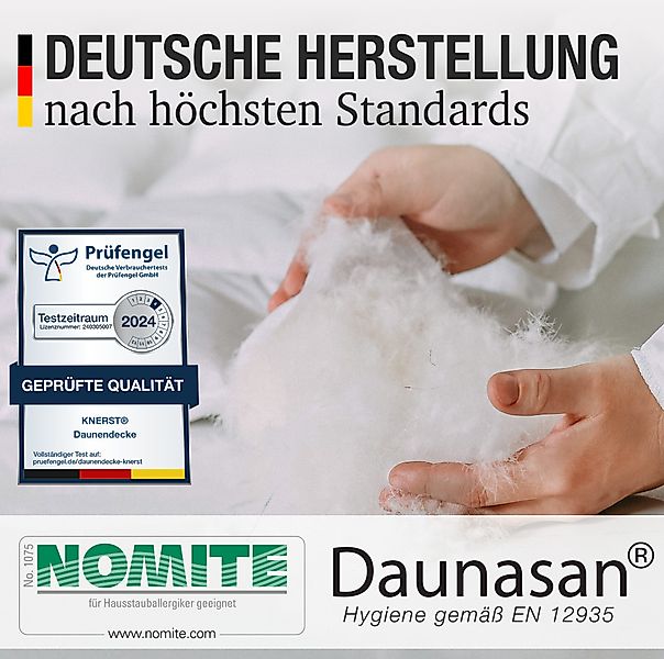 KNERST Federbettdecke Bettdecke mit weichen Daunen günstig online kaufen