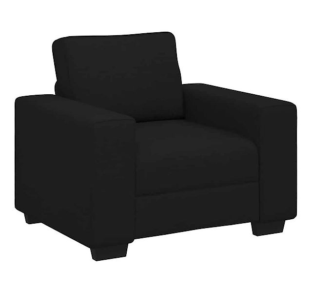 vidaXL Sofa Sessel Schwarz 60 cm Stoff, 1 Teile günstig online kaufen