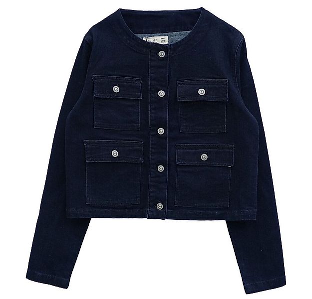 Ital-Design Jeansjacke Modische Übergangsjacke mit aufgesetzten Taschen für günstig online kaufen